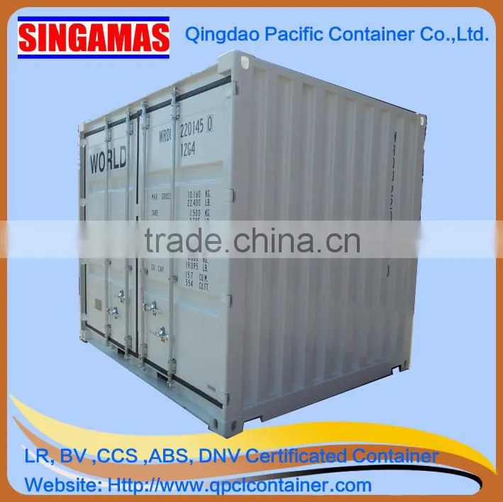 Mini 10' stainless steel shipping container