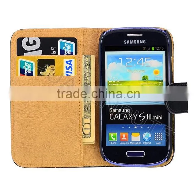 Smart Phone 100 Pattern PU Leather Case for Samsung S3 Mini Case