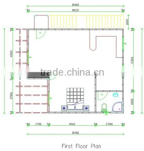 Cheap prefabricated family house prefab house with low labor and time cost