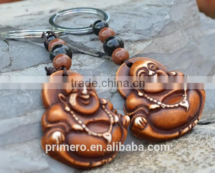 Retro Rosewood Wooden Tortoise Bead Key Chain Wholesale Custom