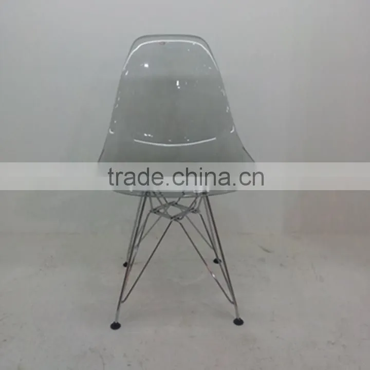 Wholesale PC plastic chair with Steel Legs plastic chair for sale HYX-601A