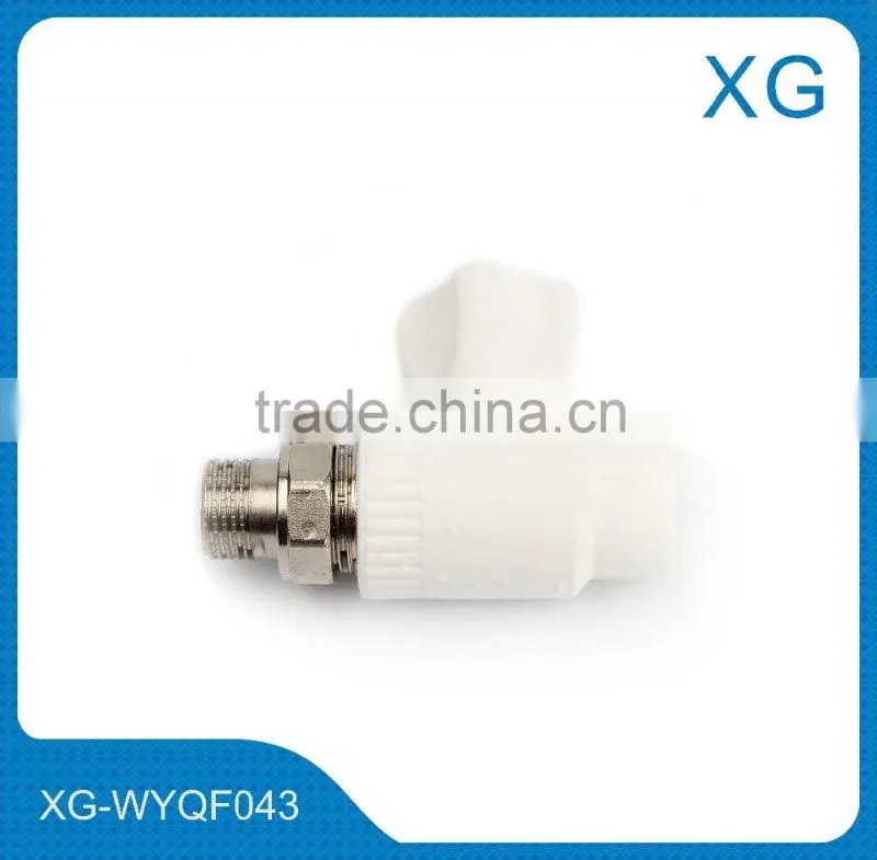 leak proof brass handle brass ball angle radiator valve/cheap price ppr thermostatic radiator control valve