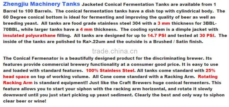 conical beer fermenter brewing equipment brewery fermentation tank for brew equipment fermenter