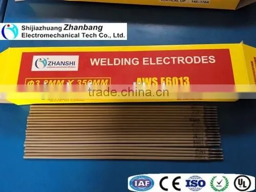 Smokeless little splash E6013 welding rods electrodes