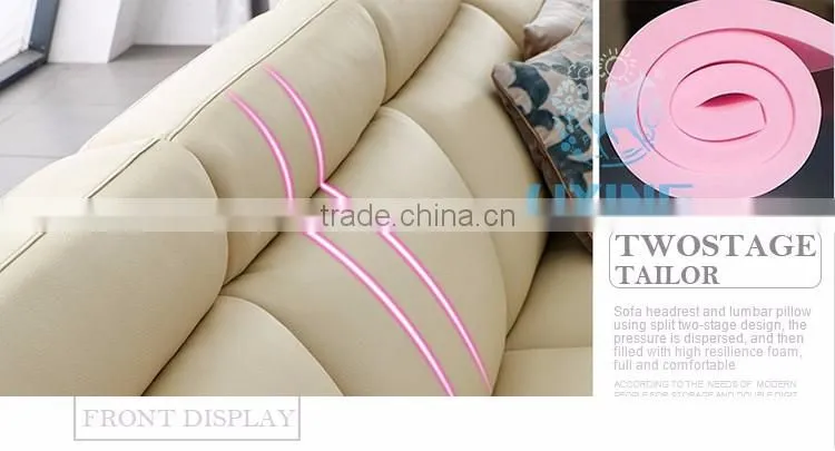 Wholesale Brazil Style 100% Top Grain Leather Sectional Sofa