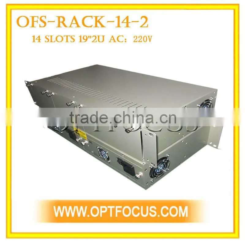14 Slots 19 inch rack ,2U with single power supply