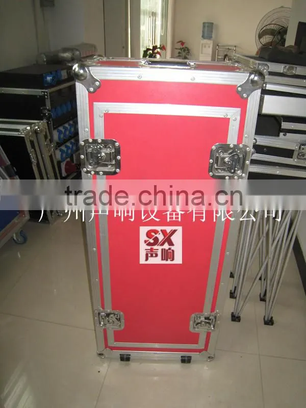 Aluminum DJ flight case with stand