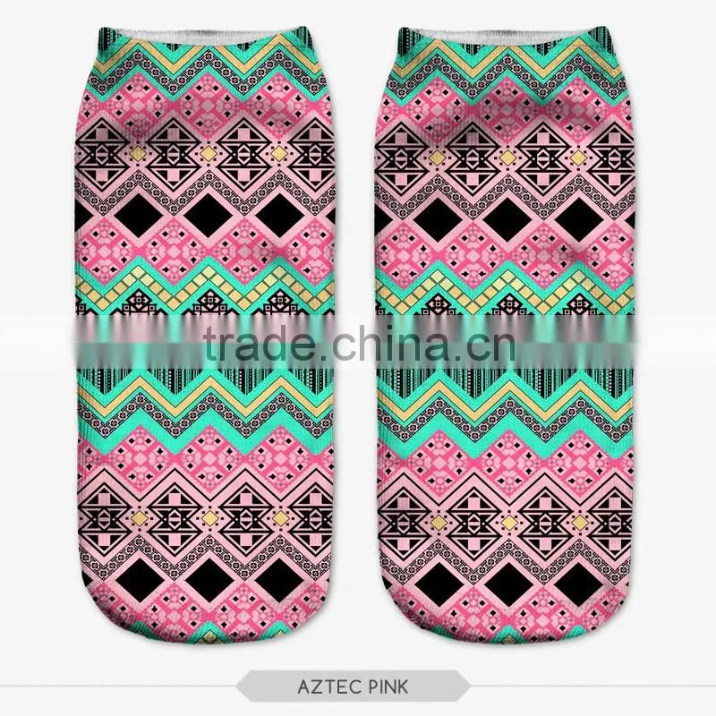 fashion pug cookie wear high quality 3d digital full print colorful ankle socks sports unisex custom hot sale stretch spandex