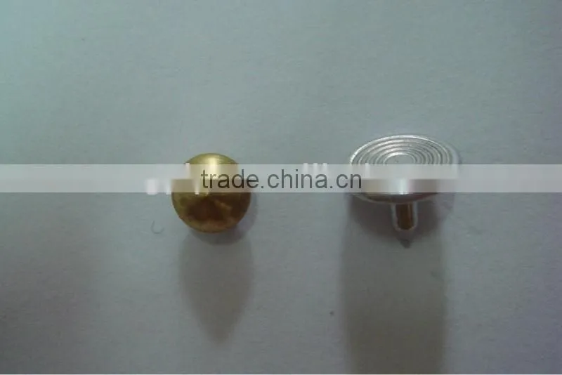 6mm metal plating rivet for bags