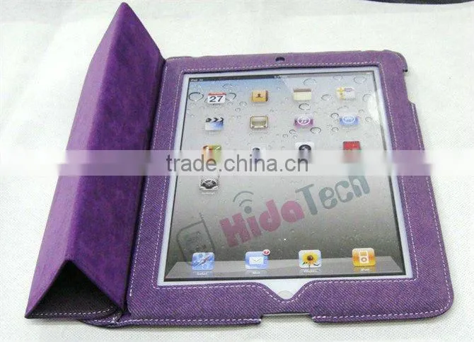 for apple ipad 3 case,Leather Case High quality with stand,leather cover case