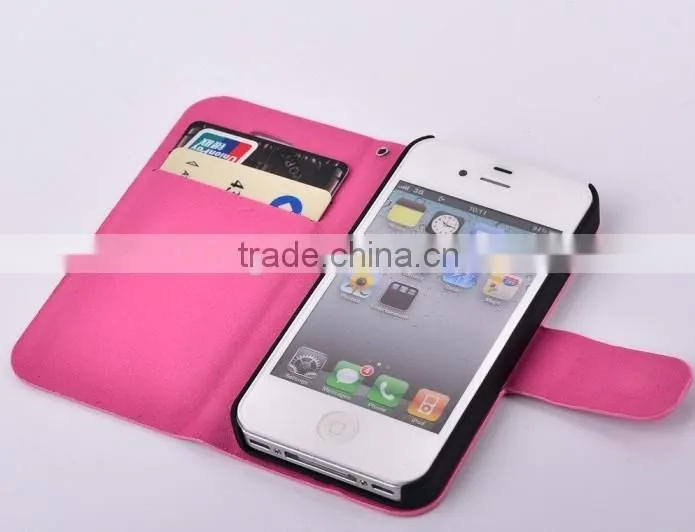 2013 Newest Fancy Silk Print Luxury Leather Mobile Phone Cases for iphone 4/4S/5 "11"