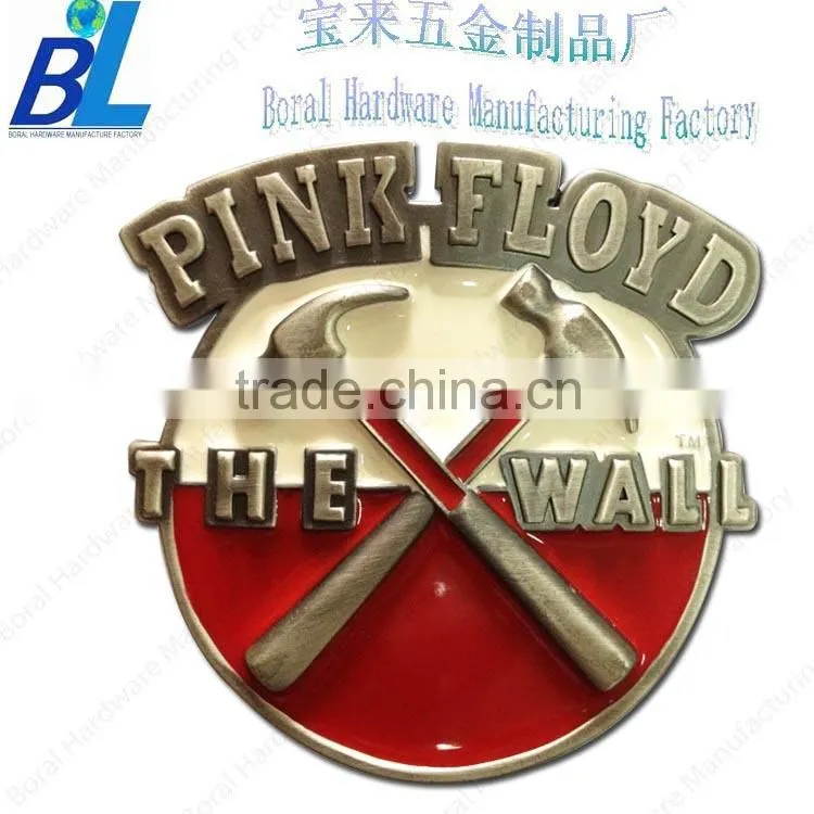 Jelly painted antique metal 3D belt buckles