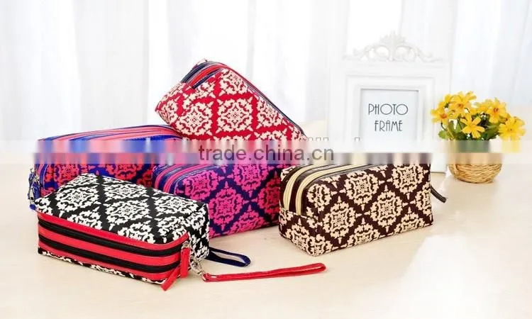 China makeup bags with compartments, vintage cosmetic bag