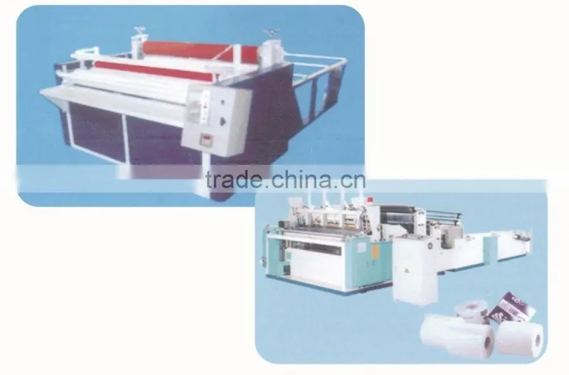 Toilet Paper Rewinder Machine and Perforating Machine