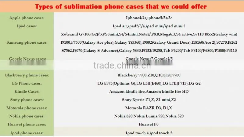 Popular Sublimation Mobile Phone Cover Case for Huawei P9 LITE