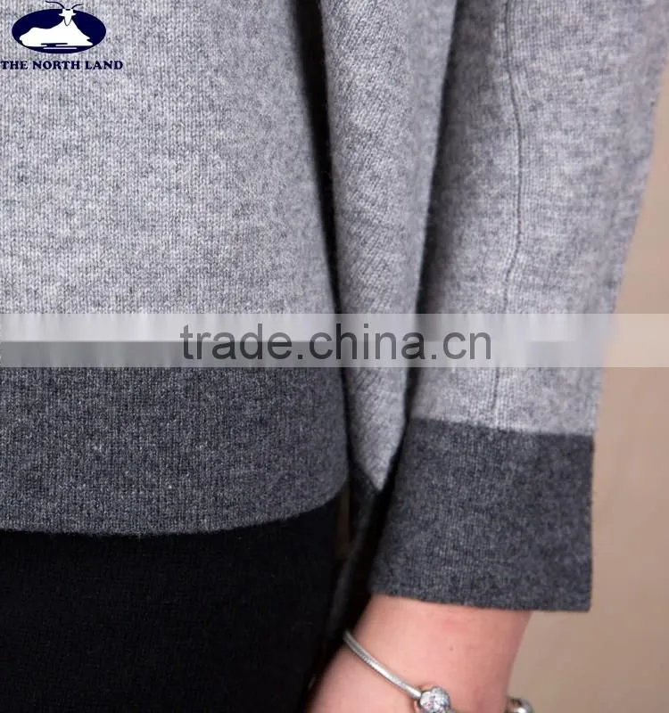 Ladies' C Neck Loose Pullover CSW15033001L