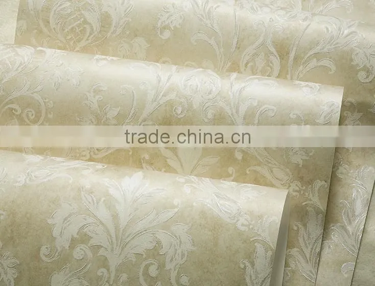 Damask Non Woven Home Decoration Wall Paper