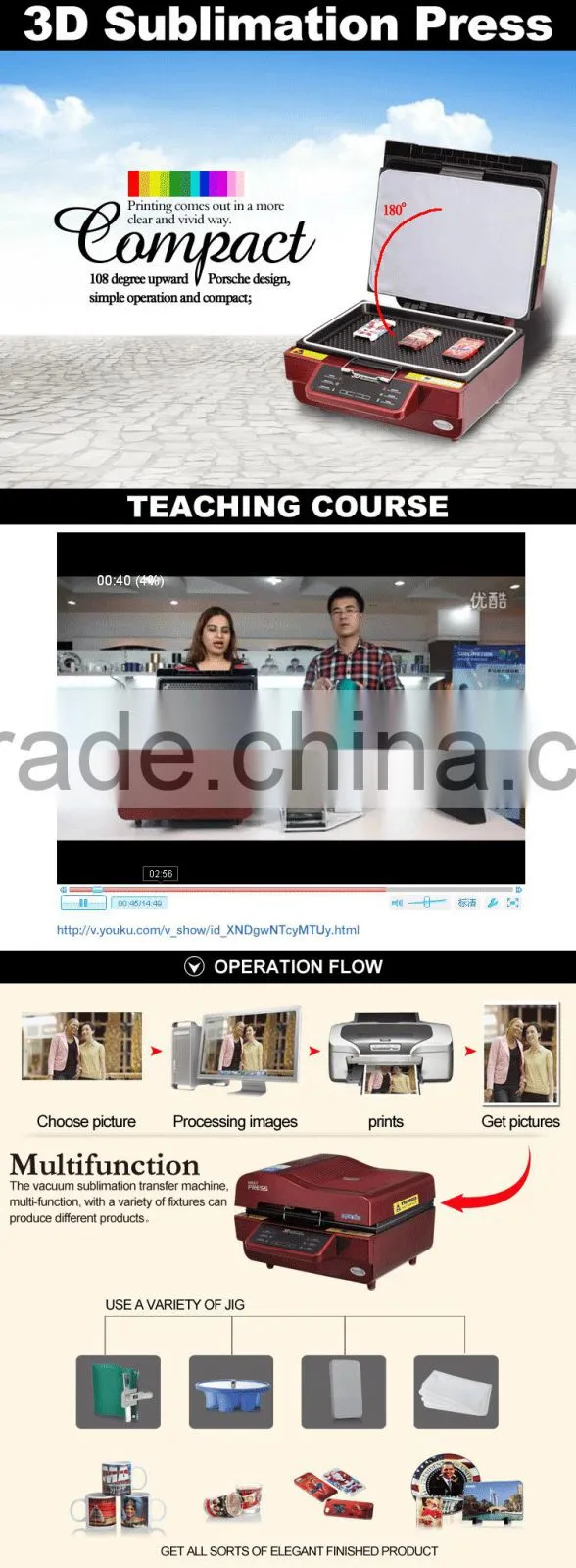 3D Vacuum Sublimation Printing Machine for Sublimation Phone Cases (ST-3042)