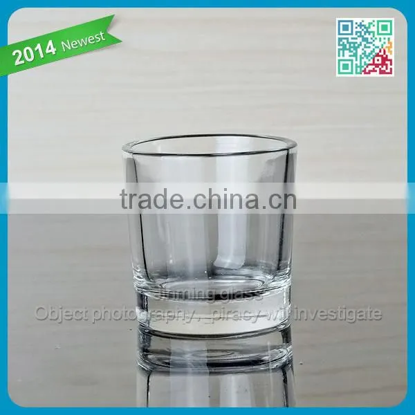 Transparent Wholesale Christmas Promotion Hand printed Shooter Glass Christamas dinnerware shot glass for drinking