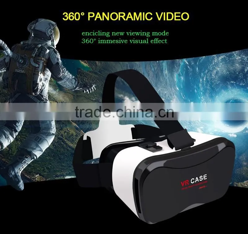 Virtual Reality Glasses VR Case for Smartphone 3.5-6 inch, VR Headset with AR Structure VR 5Plus