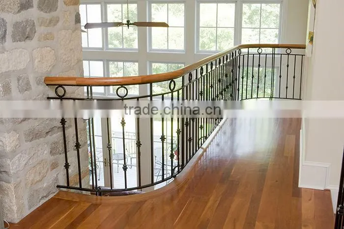 Top-selling hand forged simple design for handrail stairs