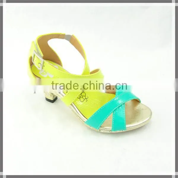 Kids fashion high heel shoes latest high heel sandals