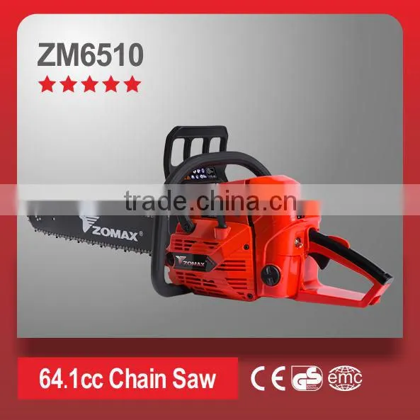 power tools 64.1cc 3.3kW 2 stroke ZM6510 wood harvester saw force air cooling single cylinder