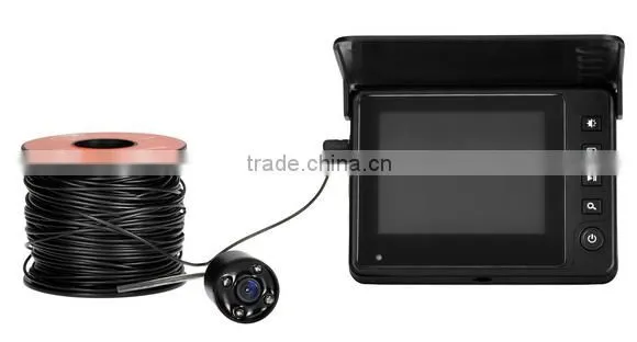 IP68 15/25 m Underwater Infrared LEDs Fish Finder Camera, infrared Camera With 3.5'' Display factory in shenzhen