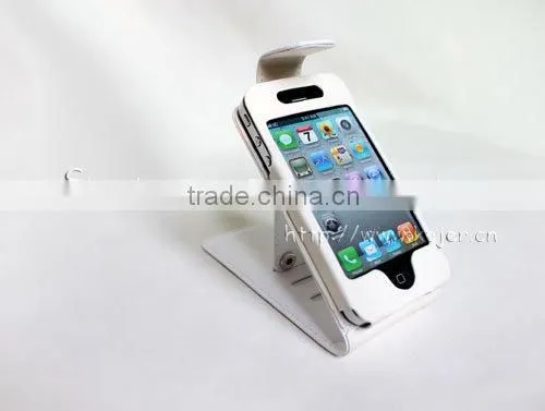 2013 Latest Mobile Cowskin Leather Case For Iphone 4
