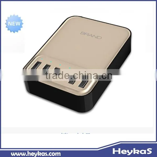 Convenient 6 usb output in one multipile usb charger