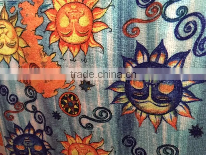 80% polyester 20% polyamide microfiber towel with printed logo