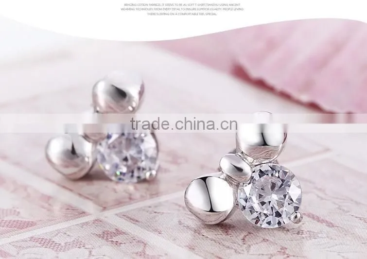 Factory Direct Sale New Design Fashion Jewelry Earring , 2014 Wholesale Diamond Stud Earring