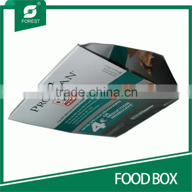 CUSTOM MADE RECYCLABLE CARDBOARD PET FOOD BOX FOR PACKAGING