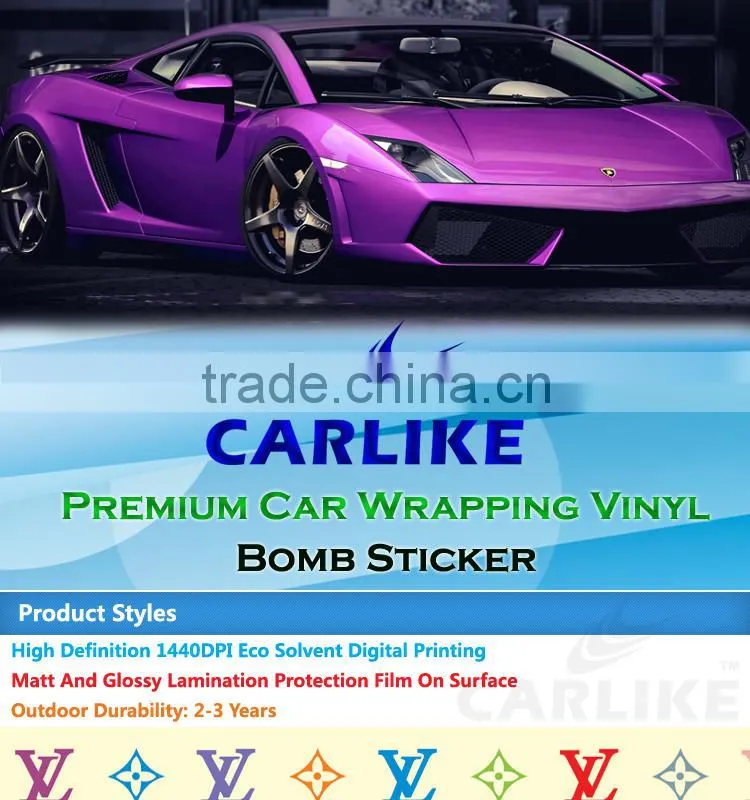 HD-064 Air Bubble Free Mild Auto Vinyl Bomb Car Body Sticker