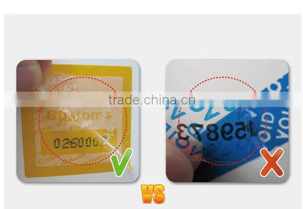 Security void perforated label