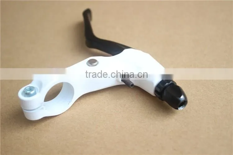 bike/bicycle brake lever/white and black color/high quality/aluminum alloy material