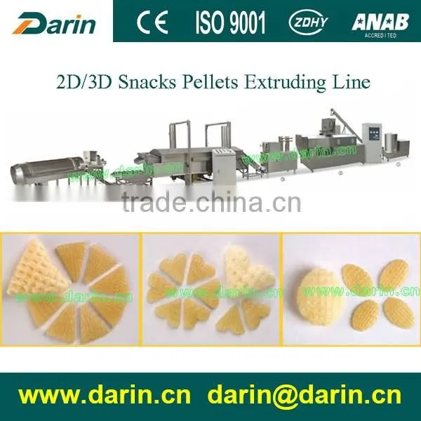 3d Fried Snack Chips Processing Line/Equipment/Plant