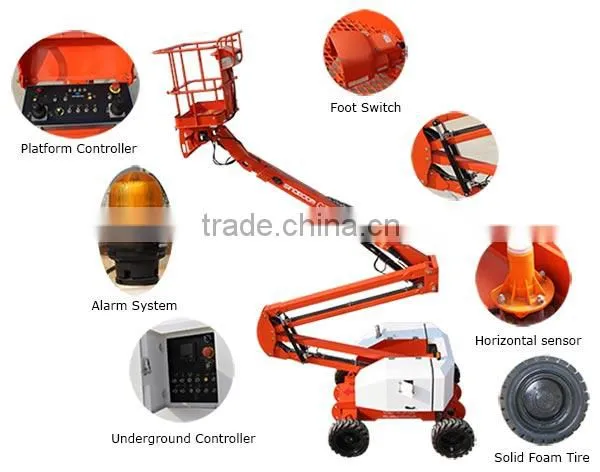 Mobile hydraulic telescoping elevator platform,self propelled hydraulic work platforms,aerial work platform price for cheap