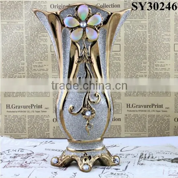 2015 galvanized new design ceramic vase