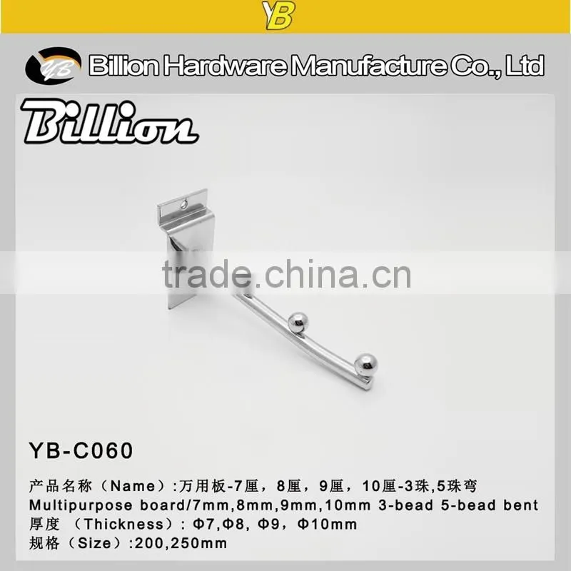 Metal Slatwall Beaded Hooks Display hooks for board