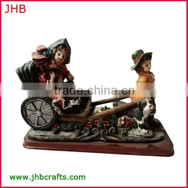 2014 new resin horse carriage for wedding souvenirs