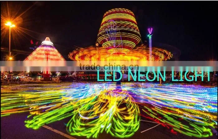 Blue LED Neon Rope Light Flexible blue Color Orange LED Neon Flex Rope Light