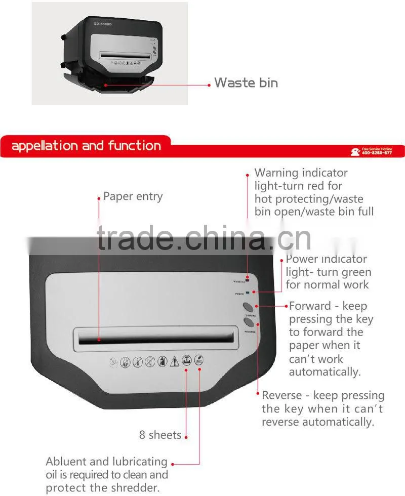 High quality business shredder from China Supplier