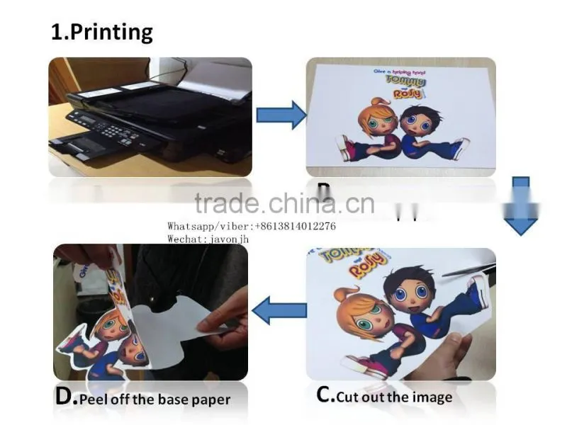 High Quality: Inkjet Light&Dark t-shirts heat transfer paper, imported from Germany