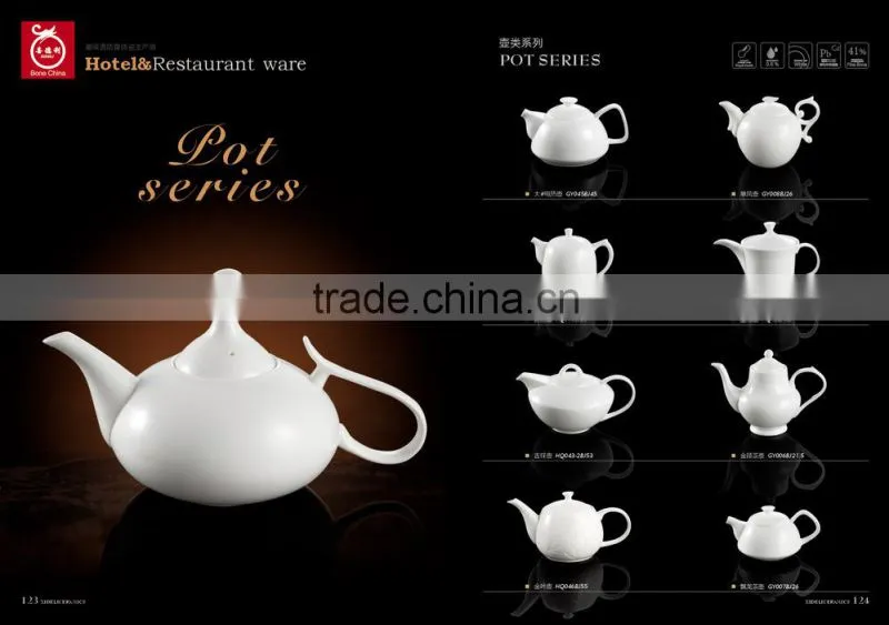 700ml round shape ceramic pot/kettle tableware bone china tea pot