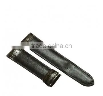 Crocodile leather watchband SCRWC-011
