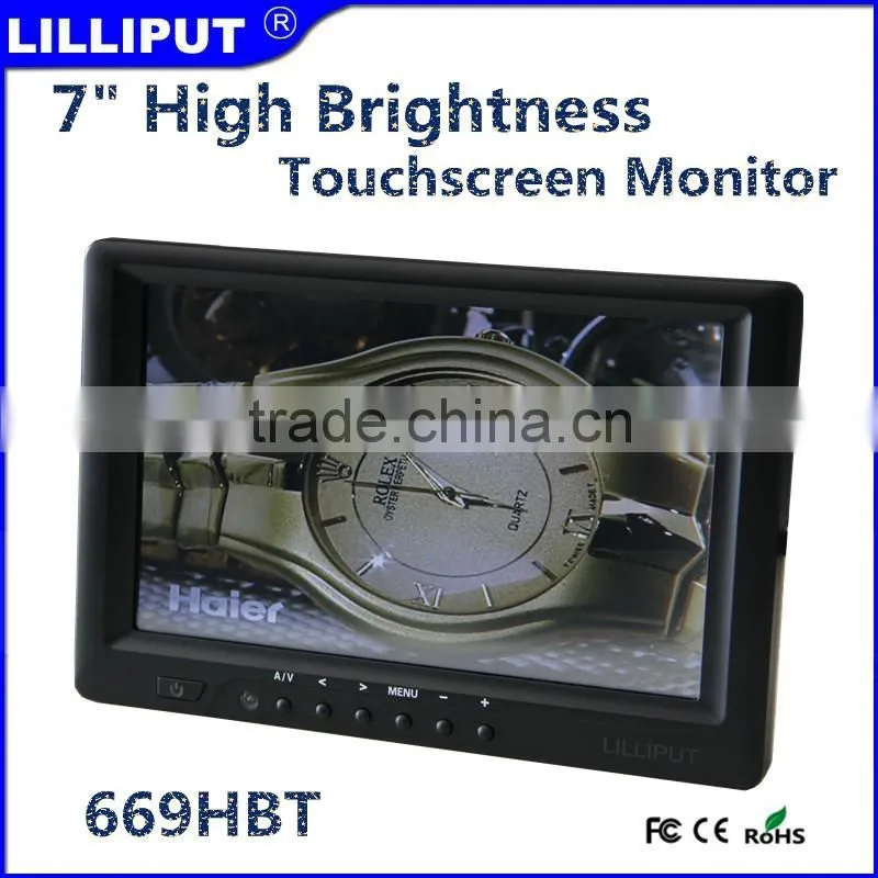 669HBT High Brightness 7" HDMI Touch screen Monitor With 4 Wire Resistive Touch Panel LILLIPUT