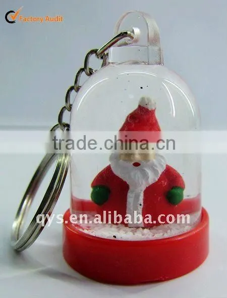 Santa Claus Snow Ball Key Chain/Key Ring