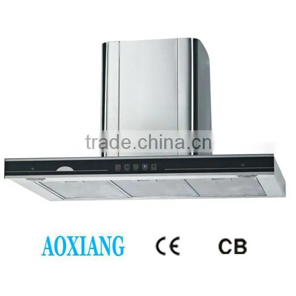2015 new style kitchen ventilator / Washable aluminium filter range hood/Tempered glass smoke exhaust ventilator H88