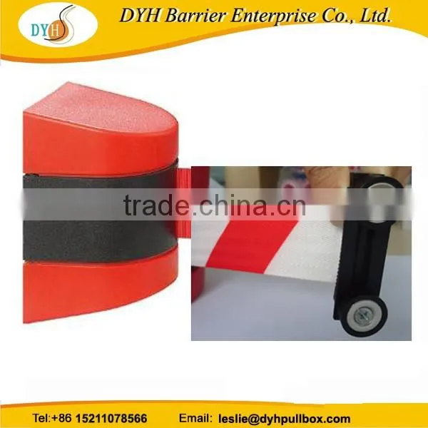 5m belt cassette on the safety barrier wall mount retractable barrier tape